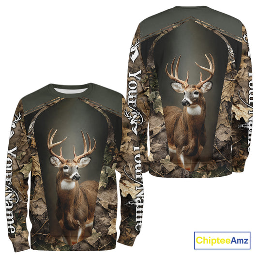 Customized Name Deer Hunting Unisex 3D All Over Printed For Men, Best Hunting Clothes NHT313