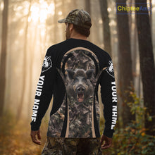 Load image into Gallery viewer, Custom Wild Hog Hunting Black Camo Forest 3D Printed Shirts, Hunting Gifts for Boar Hunter NHT262