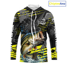 Load image into Gallery viewer, Personalized Largemouth Bass Fishing Jerseys For Fishing Team, Hooded Fishing Gift For Men NHT520