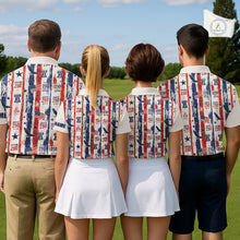 Load image into Gallery viewer, Women's Custom America 250Th Anniversary Polo - Vintage Patriotic USA Flag Personalized Performance Jersey NHT982