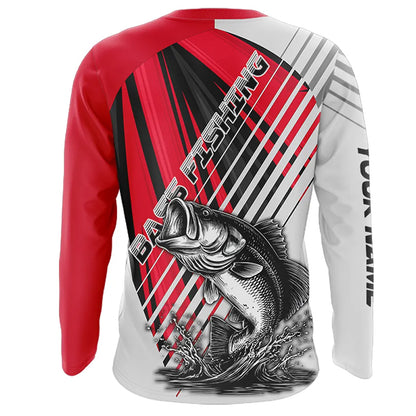 Largemouth Bass Fishing Shirts Long Sleeve Customize Name, Personalized Fishing Gift NHT381