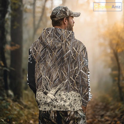 Best Mallard Duck Hunting Shirts, Customized Name All Over Print Shirts For Hunters NHT272