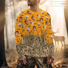 Load image into Gallery viewer, Custom Duck Hunting Shirt – Hunter &amp; Dog Face and Name, Funny Personalized Gift NHT291