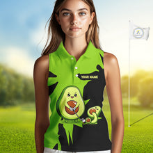 Load image into Gallery viewer, Green Golf Jerseys Funny Avocado Golf Shirts For Womens Custom Golf Team Shirts For Golfers NHT893