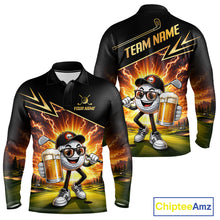Load image into Gallery viewer, Funny Golf Ball Mens Golf Polo Shirts Custom Golf And Beer Golf Apparel For Golfer NHT899