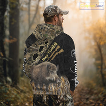 Load image into Gallery viewer, Best Wild Boar Hunting Black Camo 3D Shirt For Hunting Season Hunting Clothes For Hunters NHT121
