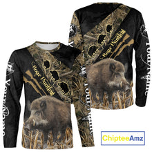 Load image into Gallery viewer, Best Wild Boar Hunting Black Camo 3D Shirt For Hunting Season Hunting Clothes For Hunters NHT121