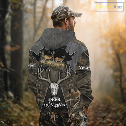 Best Deer Hunting Clothing Camo Deer Hunting Shirt, Custom Name For Hunter NHT359