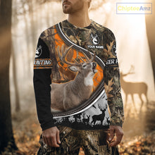 Load image into Gallery viewer, Best Deer Hunting Shirt Orange Brown Camo 3D Custom Name, Season Deer Hunting, Hunting Gifts NHT136