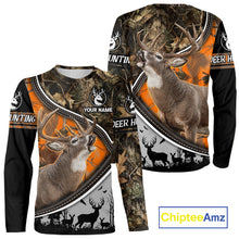 Load image into Gallery viewer, Best Deer Hunting Shirt Orange Brown Camo 3D Custom Name, Season Deer Hunting, Hunting Gifts NHT136