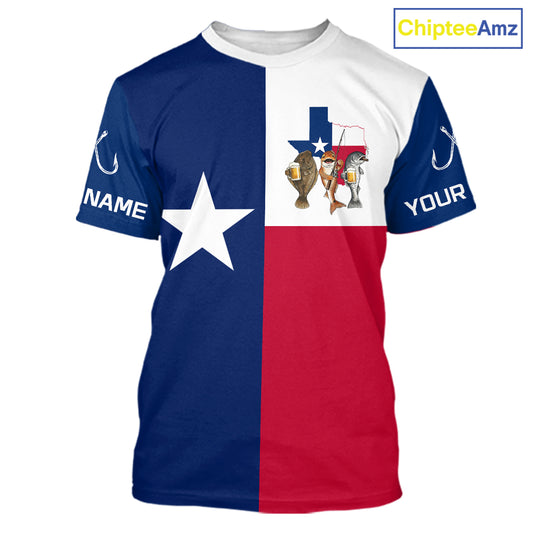 Texas Slam Fishing Shirts T - Shirt For Men, Personalized Inshore Slam Fishing Team Jersey NHT846