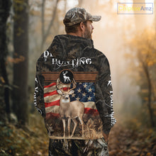 Load image into Gallery viewer, Deer US Flag 3D All Over Print Shirts, Personalized Hunting Gifts For Deer Hunters NHT191