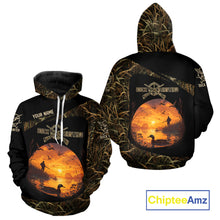 Load image into Gallery viewer, Personalized Duck Hunting 3D All Over Printed Camo with Custom Name Outdoor Gift for Hunters NHT117