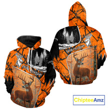 Load image into Gallery viewer, Beautiful Deer hunting Orange Camouflage custom Name Full printing Shirts Gifts For Men NHT39