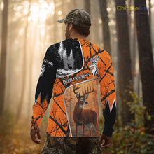 Load image into Gallery viewer, Beautiful Deer hunting Orange Camouflage custom Name Full printing Shirts Gifts For Men NHT39