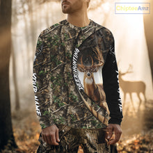 Load image into Gallery viewer, Beautiful Deer Hunting Shirt Forest Camo 3D Print Custom Name Team Name For Deer Hunters NHT56