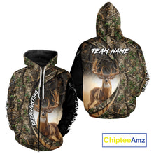 Load image into Gallery viewer, Beautiful Deer Hunting Shirt Forest Camo 3D Print Custom Name Team Name For Deer Hunters NHT56