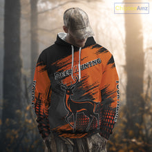 Load image into Gallery viewer, Best Deer Hunting Shirt 3D All Over Print Orange And Black Personalized Name For Hunters NHT63