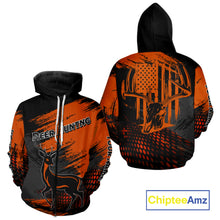 Load image into Gallery viewer, Best Deer Hunting Shirt 3D All Over Print Orange And Black Personalized Name For Hunters NHT63