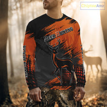 Load image into Gallery viewer, Best Deer Hunting Shirt 3D All Over Print Orange And Black Personalized Name For Hunters NHT63