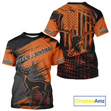 Load image into Gallery viewer, Best Deer Hunting Shirt 3D All Over Print Orange And Black Personalized Name For Hunters NHT63