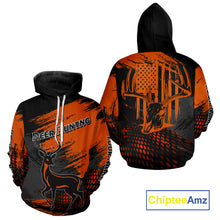 Load image into Gallery viewer, Best Deer Hunting Shirt 3D All Over Print Orange And Black Personalized Name For Hunters NHT63