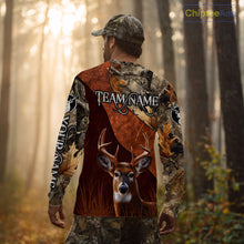 Load image into Gallery viewer, Deer Hunting Camouflage Shirt With Custom Name, Custom Team Name, Hunting Gifts NHT19