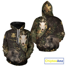 Load image into Gallery viewer, Best Wild Boar Hunting Forest Camouflage Custom Name Shirts for Hunter, Hunting Gifts NHT105