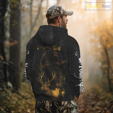 Load image into Gallery viewer, Best Deer Hunting Shirt Black Camo Grim Reaper Custom Name Best Gift Ideas For Hunter NHT20