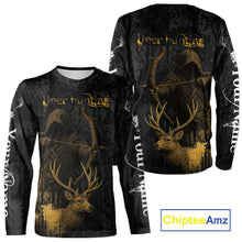 Load image into Gallery viewer, Best Deer Hunting Shirt Black Camo Grim Reaper Custom Name Best Gift Ideas For Hunter NHT20