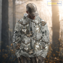 Load image into Gallery viewer, Beautiful Deer Hunting Shirt Pattern Deer Camo Custom Name 3D All Over Printed Hunting Gift NHT88