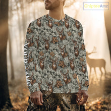 Load image into Gallery viewer, Beautiful Deer Hunting Shirt Pattern Deer Camo Custom Name 3D All Over Printed Hunting Gift NHT89