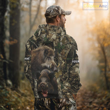 Load image into Gallery viewer, Camouflage Hunting Animals Wild Boar 3D All Over Printed Shirt – Custom Name &amp; Hunting Gift NHT108