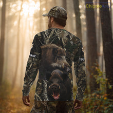 Load image into Gallery viewer, Camouflage Hunting Animals Wild Boar 3D All Over Printed Shirt – Custom Name &amp; Hunting Gift NHT108