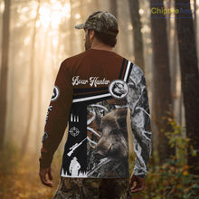 Load image into Gallery viewer, Boar Hunting Brown Camo Snow Winter 3D Shirt For Hunting Season Hunting Clothes For Hunters NHT120