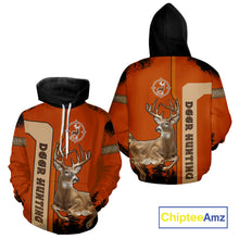 Load image into Gallery viewer, Custom Orange Whitetail Deer Hunting 3D Shirt With Name Print For Hunters, Hunting Gift NHT69