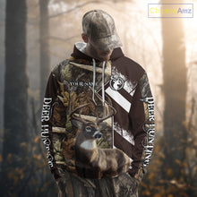 Load image into Gallery viewer, Custom Camo Deer Shed 3D Animal Deer Hunting Shirt Best Hunting Clothes For Season NHT213