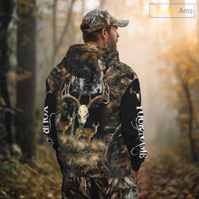 Load image into Gallery viewer, Deer Hunting Gift, Personalized Whitetail Deer Hunting 3D All Over Printed Camo Hoodie NHT361