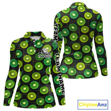 Load image into Gallery viewer, Funny Golf Patchwork Kiwi Polo Shirt For Womens, Personalized Womens Golf Polo Shirt NHT580