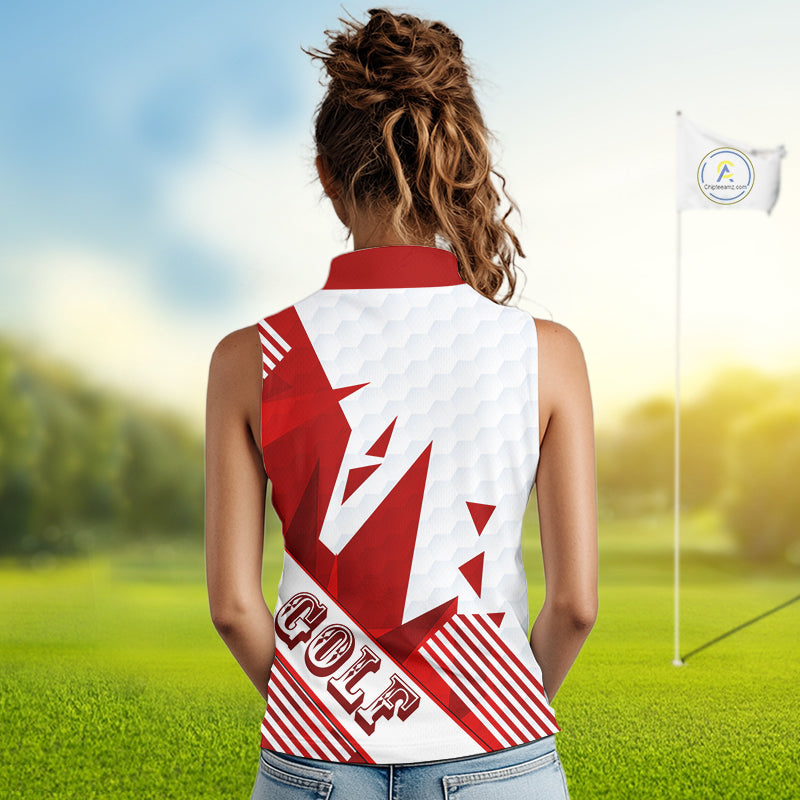 Personalized Womens Sleeveless Golf Shirt For Mom – Custom Name & Team Name Polo, Mother’s Day Gift For Golfer NHT670