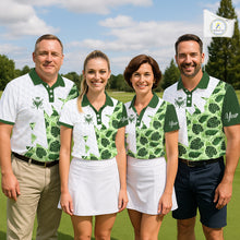 Load image into Gallery viewer, Personalized Womens Golf Shirt Tropical Style – Custom Name Polo, Gift For Mom, Golfer Gift Idea NHT673