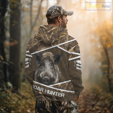 Load image into Gallery viewer, Personalized Wild Boar Hunting Camo Full Printing Shirts, Boar Hunting Gifts, Hunting Season NHT128