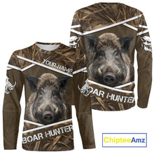 Load image into Gallery viewer, Personalized Wild Boar Hunting Camo Full Printing Shirts, Boar Hunting Gifts, Hunting Season NHT128