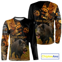 Load image into Gallery viewer, Personalized Wild Hog Hunting Camouflage Full Printing Shirts, Custom Name, Hunting Season NHT129
