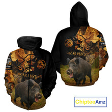 Load image into Gallery viewer, Personalized Wild Hog Hunting Camouflage Full Printing Shirts, Custom Name, Hunting Season NHT129