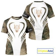 Load image into Gallery viewer, Best Wild Boar Hunting Shirt Camo Custom Name Skull Boar Hunting Clothes For Hunters NHT169