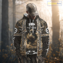 Load image into Gallery viewer, Wild Hog Hunting Full 3D Camo Printed Custom Name Boar Hunting Clothes, Hunting Gifts NBT192