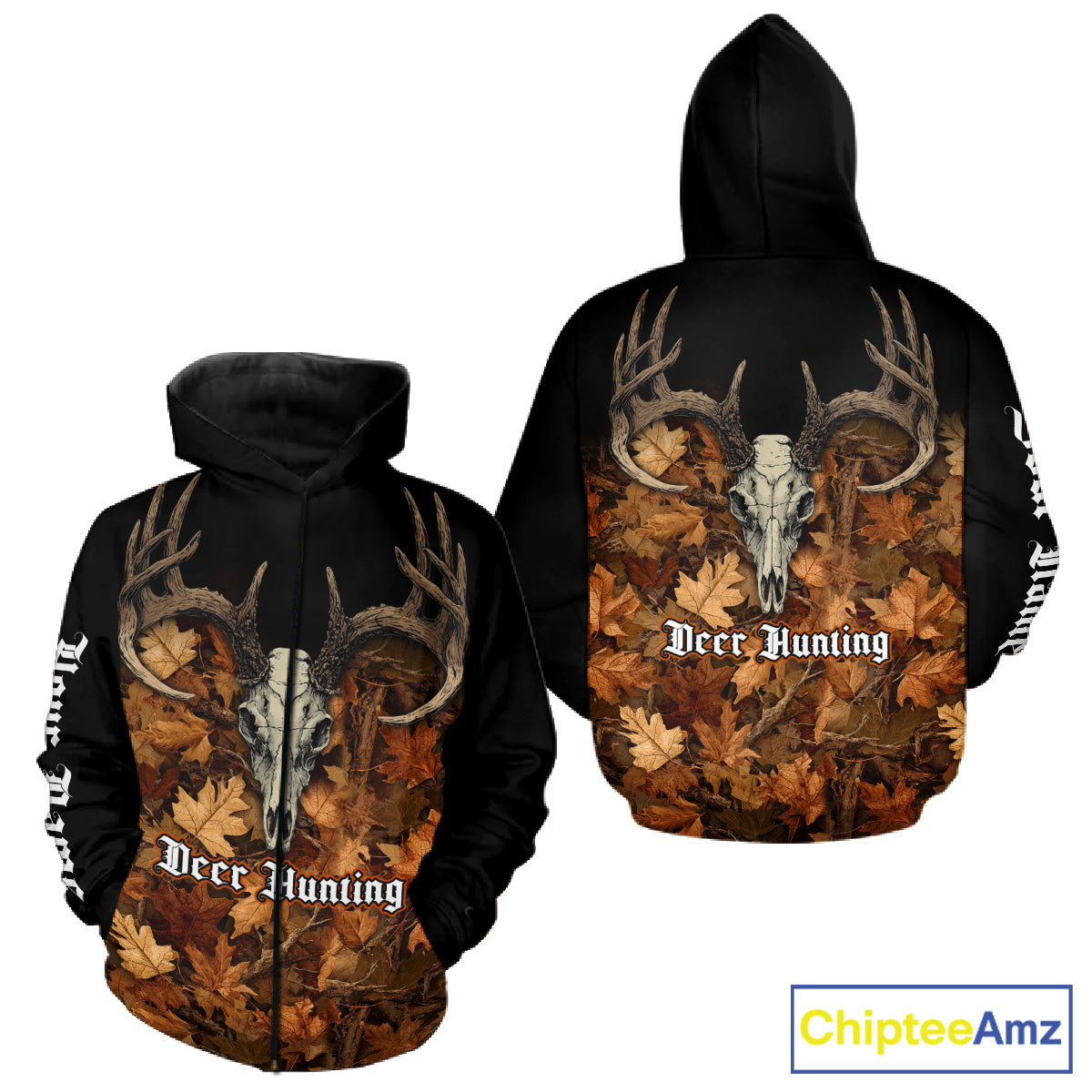 Deer Hunting Orange Camouflage Custom Name 3D Shirts, Custom Deer Hunting Clothes NBT194