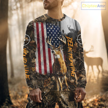 Load image into Gallery viewer, Orange Deer Hunting Camouflage Personalized Hunting Shirt, Hoodie Hunting Shirt For Men NBT308
