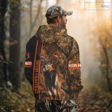 Load image into Gallery viewer, Whitetail Deer Hunting Season Shirt 3D Custom Hoodie Hunting Gift Orange Camouflage Deer Shirts NBT309